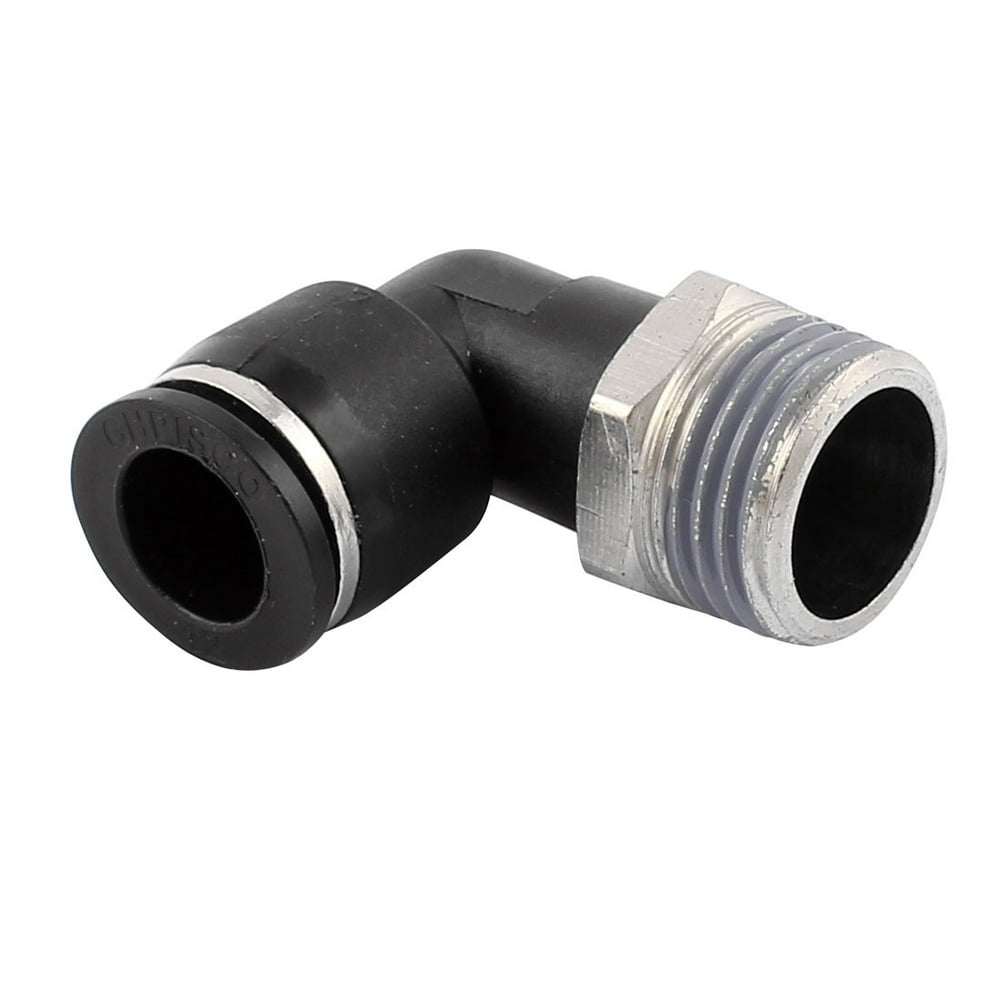 1/2" Male Thread to 12mm Push in Tube LShaped Elbow Air Pneumatic