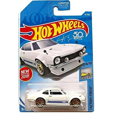 Hot Wheels 2018 50th Anniversary Factory Fresh Custom Ford Maverick 97/365, White, 1:64 scaled die-cast vehicle. By Japan