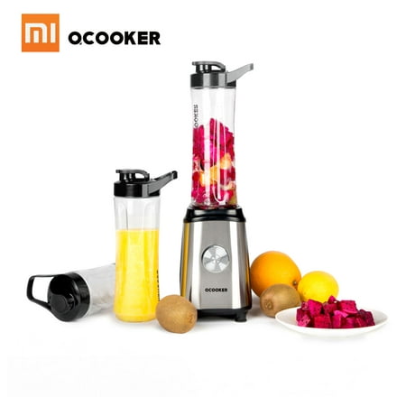 Xiaomi Mijia QCOOKER -BL01 Portable Electric Mixer Blender Professional Smoothies Juicer Fruit Vegetable Squeezers Food Processor With 2 Cups 220V