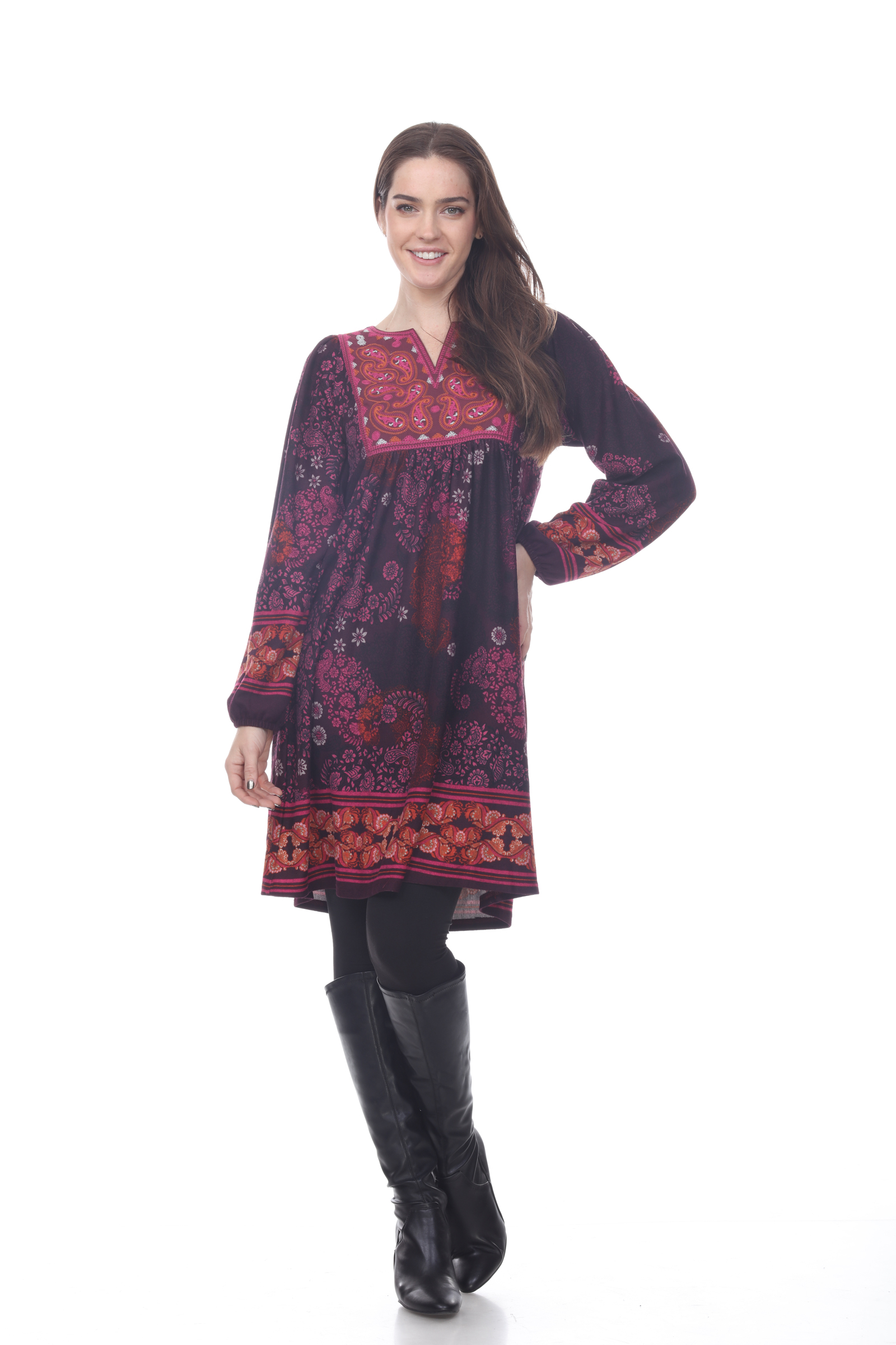 white mark sweater dress