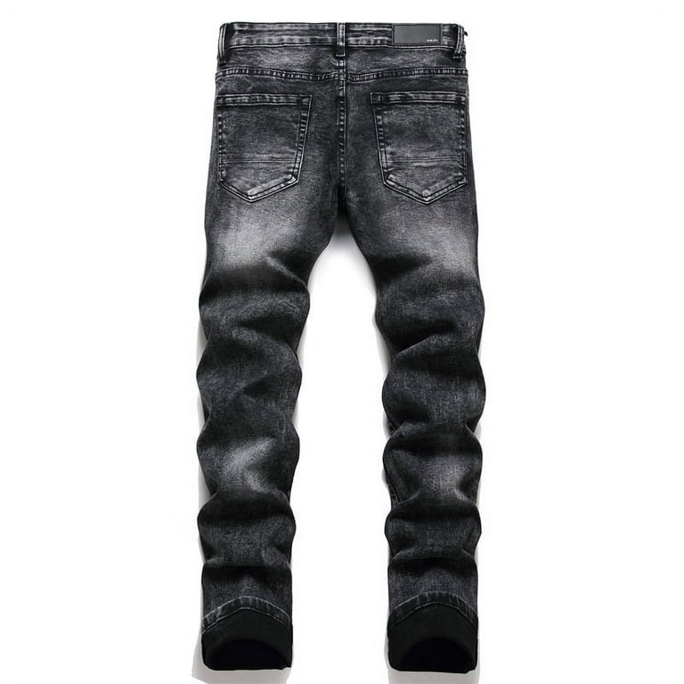 Amiri men's jeans casual comfort ripped holes denimjean
