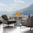thumbnail image 3 of LEGACY HEATING 28IN 50000BTU Square Fire Pit, Hammered Silver Finish, 3 of 8