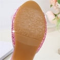 thumbnail image 6 of Viluyesy Girls Summer Pearl Bow Sandals - Kids High Heels Princess Dress Shoes Crystal Wedding Party Pageant Sparkly Mid-Large Size 4-12Y Pink Size 3 M, 6 of 10