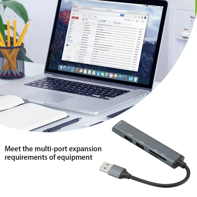USB Hub Memory Card Multi-port Expansion Portable USB2.0 Docking Station Splitter Docking Station 480Mbps Adapter Computer Notebook Office Splitter Dock