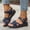 Navy, variant on Fnooota Comfort Sandals for Women, Open Toe Casual Wide Width Ankle Strap Summer Shoes Black Size 7