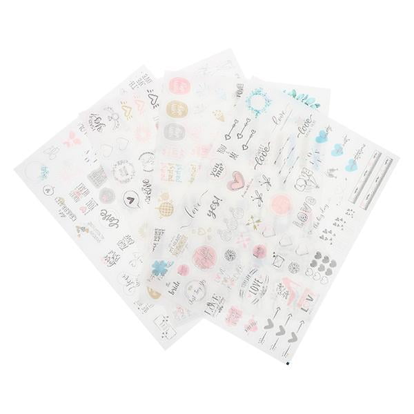 4 Sheets Calender Stickers Wedding Party Stickers Transparent Stickers Wedding Planning Stickers Stickers For Wedding