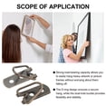 thumbnail image 3 of UPOUART 15Pcs Heavy Duty Picture Hanging Hardware with Brass Metal D Rings and Screws for Secure Frames, 3 of 6