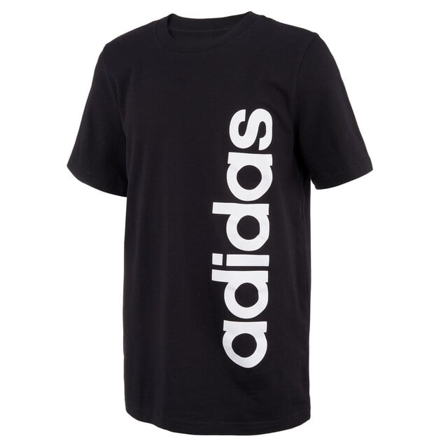 ADIDAS BOYS TEE SHIRT LOGO SIDE SZ 6 BLACK TOP GRAPHIC KIDS