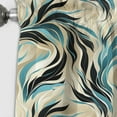 thumbnail image 3 of Designart "Oceanic Whispers" Abstract Blackout Curtain Single Panel, 3 of 4