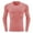 Pink, variant on Men's thermal Compression Shirts, Long Sleeve Fleece Lined Undershirt, Cold Weather Workout Athletic Base Layer Top Blue