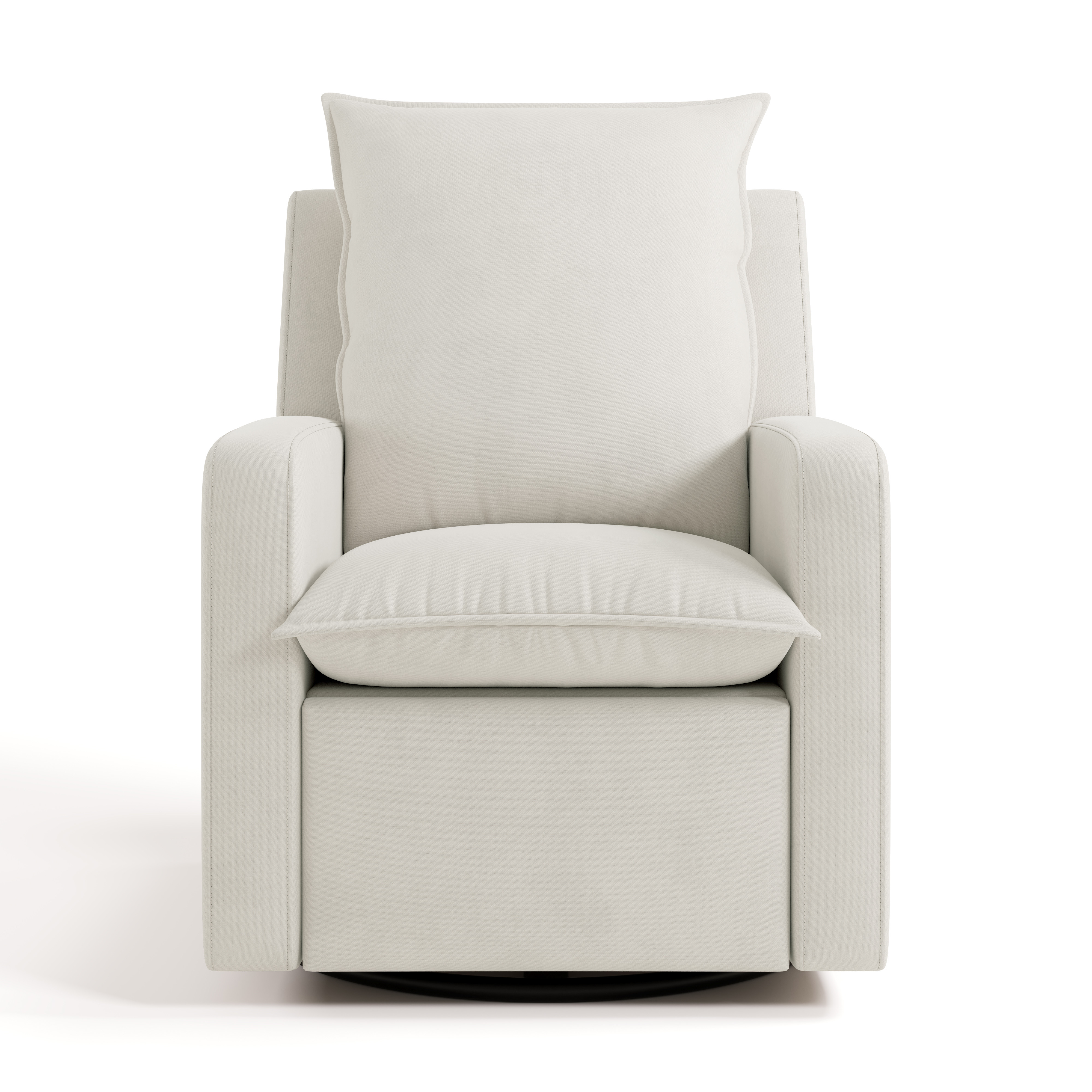 Storkcraft Timeless Upholstered Recline Glider with USB, Ivory
