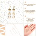 thumbnail image 6 of 200Pcs 20 Styles Real 18K Gold Plated Ball Head Pins 20mm 25mm 30mm 50mm Brass Head Pins for Earring Bracelet DIY Jewelry Making 5 Colors Pin: 24 Gauge, 6 of 9