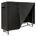 thumbnail image 1 of Costway 5FT Firewood Storage Log Rack Heavy Duty Iron Log Holder W/ Waterproof PVC Cover, 1 of 10