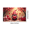 thumbnail image 3 of Toile de Fond de Vase de Fleurs Roses Rouges pour Photomaton, Arrière-Plan Romantique de Cœurs Suspendus, Bannière de Photographie de Mariage, Décorations de la Saint-Valentin, Événement, 3 of 4