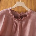 thumbnail image 6 of BUIGTTKLOP Cotton Linen Tank Tops for Women Sleeveless Shirts Crewneck Pleated Loose Fitted Summer Tanks, 6 of 6