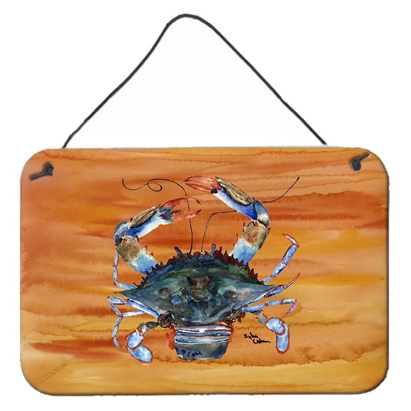Carolines Treasures 8144DS812 Crab Wall or Door Hanging Prints 8HX12W multicolor