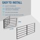thumbnail image 1 of Qinaqin Resistente Garage Shelves 2-Pack 76" x 24" Steel Montado en Pared Almacenamiento con cm de Alturaooks | 200Lb/Shelf Capacity (400Lb Total) para Garage/Basement/ Anchoorkshop, 1 of 8