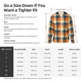thumbnail image 5 of Balery Warm Orange Plaid Men's Women's UPF 50+ Sun Protection Lightweight Hoodie Performance Long Sleeve Shirt for Fishing Running-XX-Large, 5 of 7