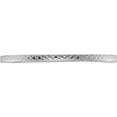 thumbnail image 3 of 14K White Gold 1.2mm Criss-Cross Pattern Stackable Band (Size 9) Made In United States stk20-120w-9, 3 of 5
