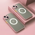 thumbnail image 1 of NNBILI Luxury Matte Armor Magnetic For Magsafe Wireless Charge Case For iPhone 16 15 14 13 11 12 Pro Max Mini Plus Cover funda tzw, 1 of 7