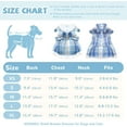 thumbnail image 3 of Dalrosia Plaid Dog Dress for Small Dogs Cats Bowknot Girl Dog Clothes with D-Ring Cute Princess Pet Puppy Dresses Spring Summer Pet Outfits for Chihuahua Yorkies Shih Tzu, 3 of 7