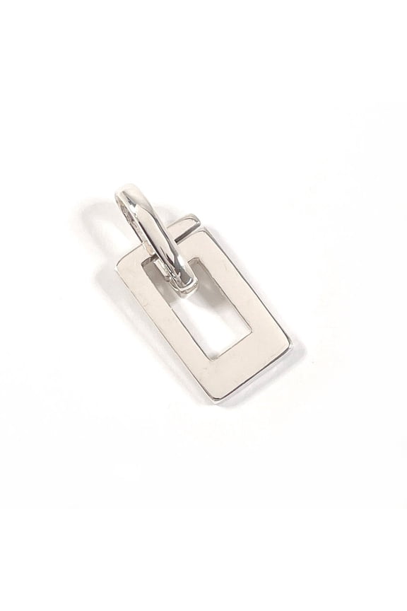 Pre-Owned GUCCI G logo pendant top in 925 silver, unisex