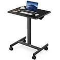 thumbnail image 1 of edx Petit Bureau Debout Mobile Bureau Debout à Hauteur Réglable, Bureau Mobile Portable Roulant pour Ordinateur Portable sur Roulettes Petit Bureau Réglable pour Bureau à Domicile, 1 of 1