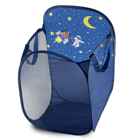 Panier Pliable en Maille Lumineuse pour Enfants, Gain de Place, Facile à Ranger, Poignées Latérales Renforcées