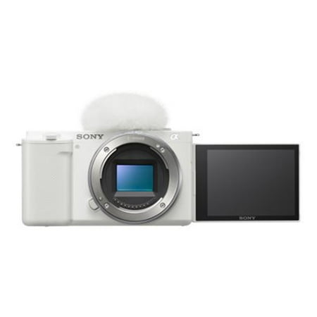 Sony - Alpha ZV-E10 Mirrorless Vlog Camera - Body Only - White