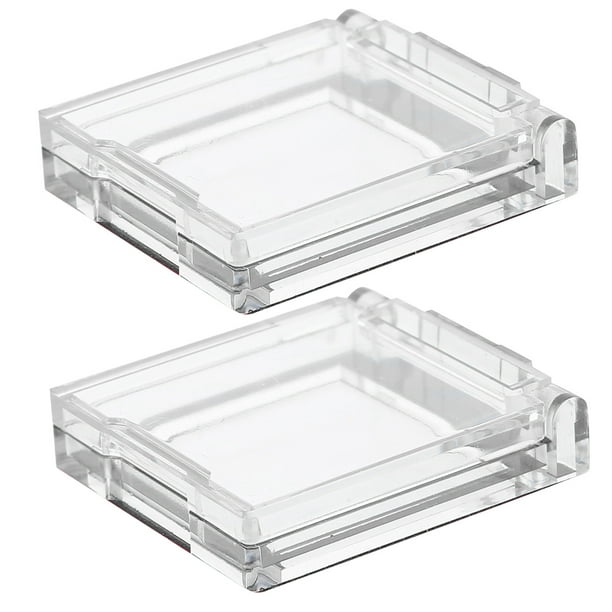 2 protectores de interruptor: botón pulsador redondo de plástico autoadhesivo para bloqueo de parada de emergencia, transparente para uso industrial y doméstico.