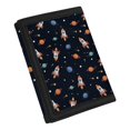 thumbnail image 2 of Chririnla Space Rocket Planets Children's Wallet for Travel, Polyester Kids Trifold Wallet with Velcro Waterproof Money Organizer, 2 of 7