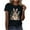 Black Shirt for Women, variant on Womens Easter Shirt Classic Crew Neck Pull On Soft Tee Easter Bunny Bow Graphic Flower Print Top For Spring Picnic Holiday Leisure Daily Wear Pink XXXL