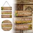 thumbnail image 2 of zhangmingg Sunflower Themed Farmhouse Kitchen Wall Art Wooden Hanging Sign Set for Dining Room Home, 2 of 7