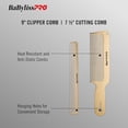 thumbnail image 5 of BaBylissPRO B0848FWTW1 Barberology GoldFX Juego de peine de metal, 5 of 5