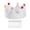 White, variant on CoudarTitie Crown Fruit Plate Decoration Multifunctional Candy Serving Plate Serving Tray for Party Dinner Kitchen Table Centerpiece Desk Black