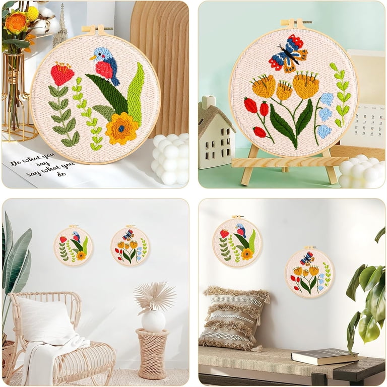 VETPW Punch Needle Embroidery Kit, Butterfly & Bird Design photo 5