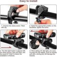 thumbnail image 5 of Luz para bicicleta, potente 2400 lúmenes, 4400 mAh, luz delantera para bicicleta, lámpara de faro LED recargable por USB, 4 modos de luz, resistente al agua IP65 para acampar, 5 of 5