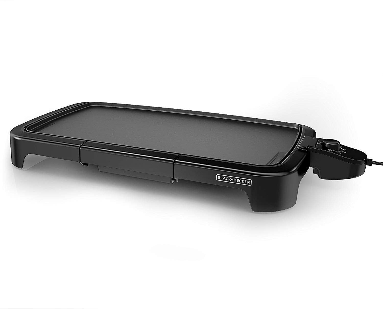 BLACK+DECKER FamilySized Electric Griddle with Drip Tray, GD2011B