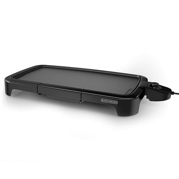 BLACK+DECKER FamilySized Electric Griddle with Drip Tray, GD2011B
