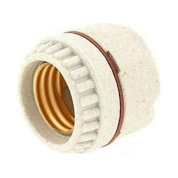 Leviton 9350 012-0-000 1-Circuit 2-Piece Keyless Lamp Holder, 660 W, Incandescent, Medium, White