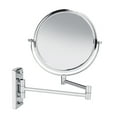 thumbnail image 1 of Sonew 8Inch Wall Mounted Makeup Mirror,3X Magnification Two-Sided Round Swivel Extendable Bathroom Make up Shaving Mirror, 1 of 9