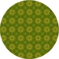 thumbnail image 1 of Ahgly Company Machine Washable Indoor Round Transitional Pistachio Green Area Rugs, 7' Round, 1 of 7