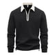 thumbnail image 1 of Kalauyu Mens Long Sleeve Shirts Fashion Color Block Zipper T Shirts, 1 of 7