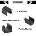 thumbnail image 5 of 30Pack Rectangle Shaped Non-Slip Chair Leg Tip 19mm Plastic Furniture Feet Black, 5 of 7
