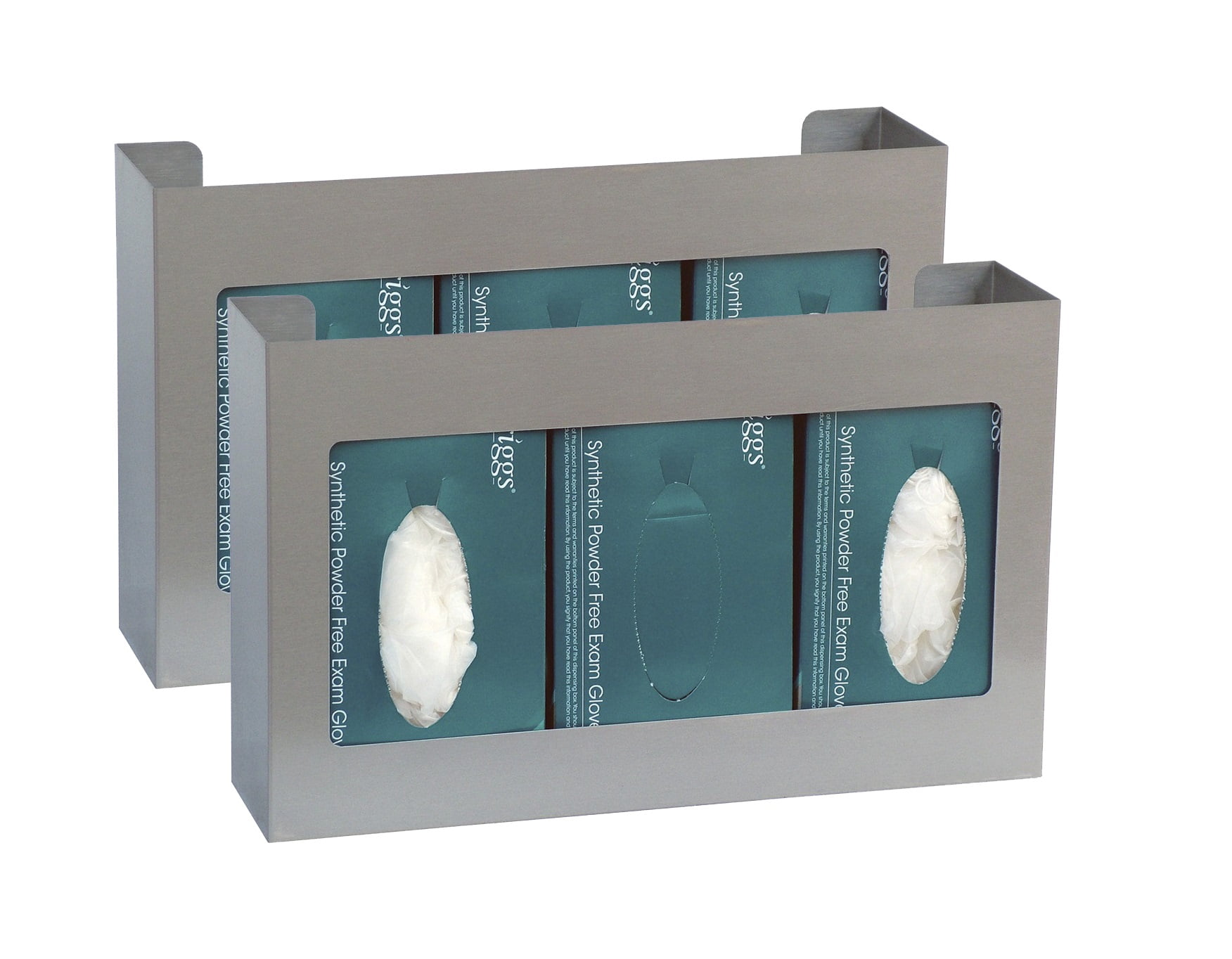 Omnimed Stainless Steel Horizontal Triple Glove Box Holder (2 Per Pack