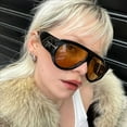 thumbnail image 3 of Vintage Luxury Brand Designer Oversized Pilot Sunglasses Women For Men Shades Big Frame Windproof Popular Punk Sun Glasses UV400 Clear Gray Silver, 3 of 6