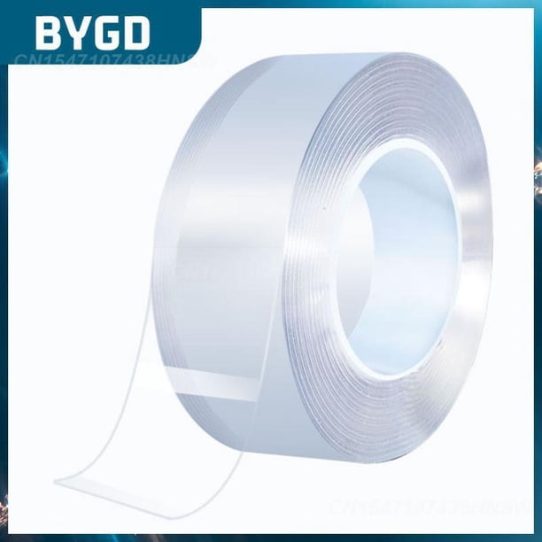 Waterproof Adhesive Sticker Transparent Self Adhesive Sticker Double Sided Nano Tape Nano Wall Stickers Traceless ReusableGoldUnited States He Qiyong unisex