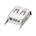 thumbnail image 3 of Unique Bargains PCB USB Connector Type-A Female Jack Vertical Straight Insert Curled Edge 10Pcs, 3 of 4