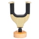 thumbnail image 3 of Soporte de pared BRI para guitarra de madera maciza con Gancho de goma color madera amarilla, 3 of 10