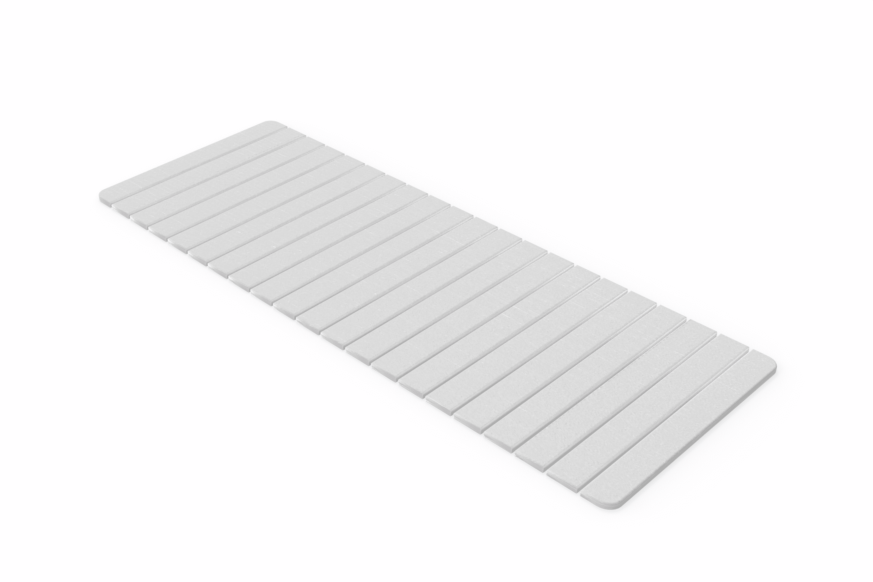 Diatomite Super Absorbent Quick Drying Stone Bath Mat - Natural White, Extra Large - 58 in. x 21 in, by 90210 Kitchen and Bath